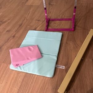 American girl, gymnastics set
